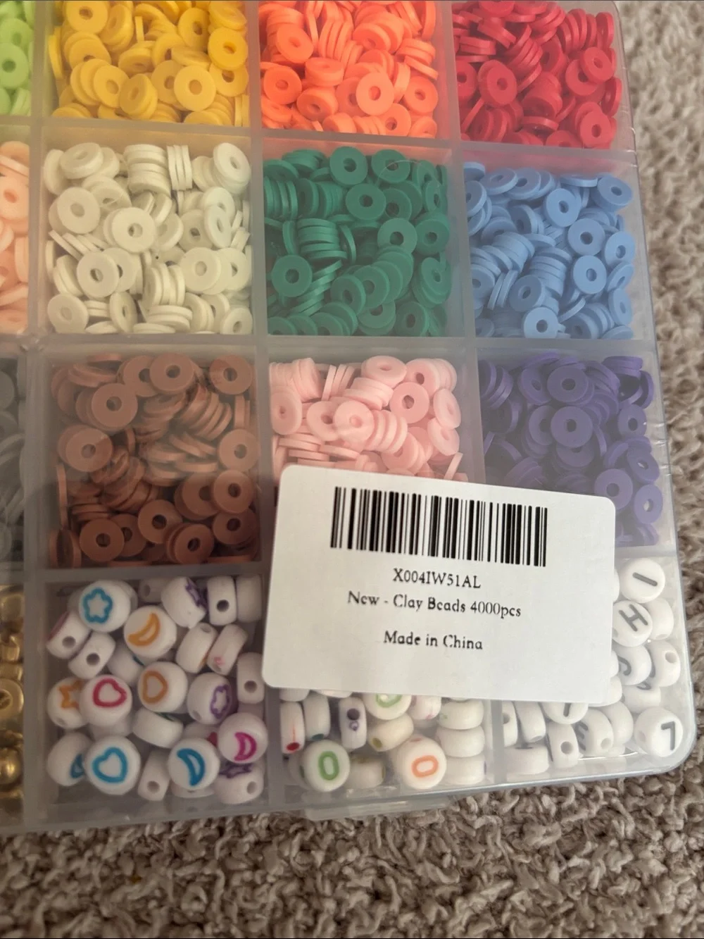 ☀️5/$20 BestNow Clay Beads Bracelet Making Kit 4,000 Pieces DIY Jewelry Craft